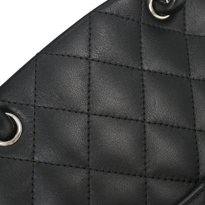 Chanel 2005-2006 Black Calfskin Cambon Ligne Tote Handbag