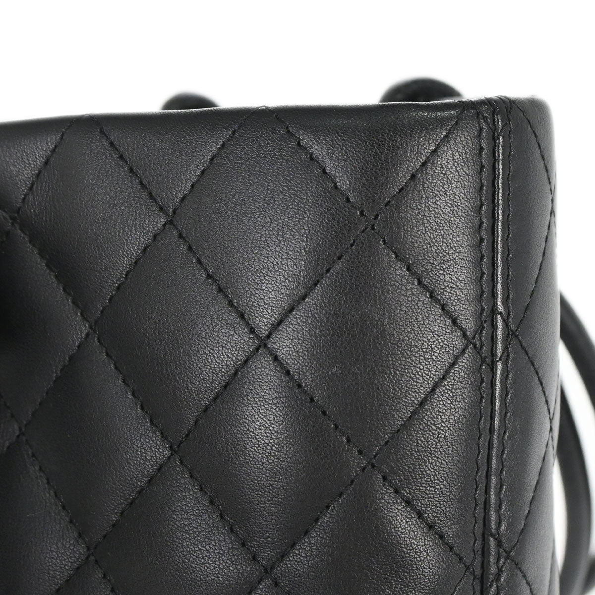 Chanel 2005-2006 Black Calfskin Cambon Ligne Tote Handbag