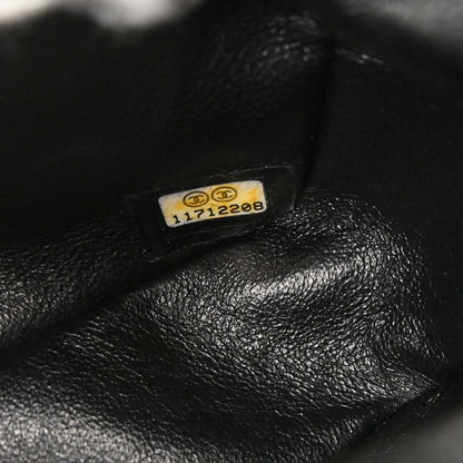 Chanel 2006-2008 Black Caviar Skin East West Shoulder Bag