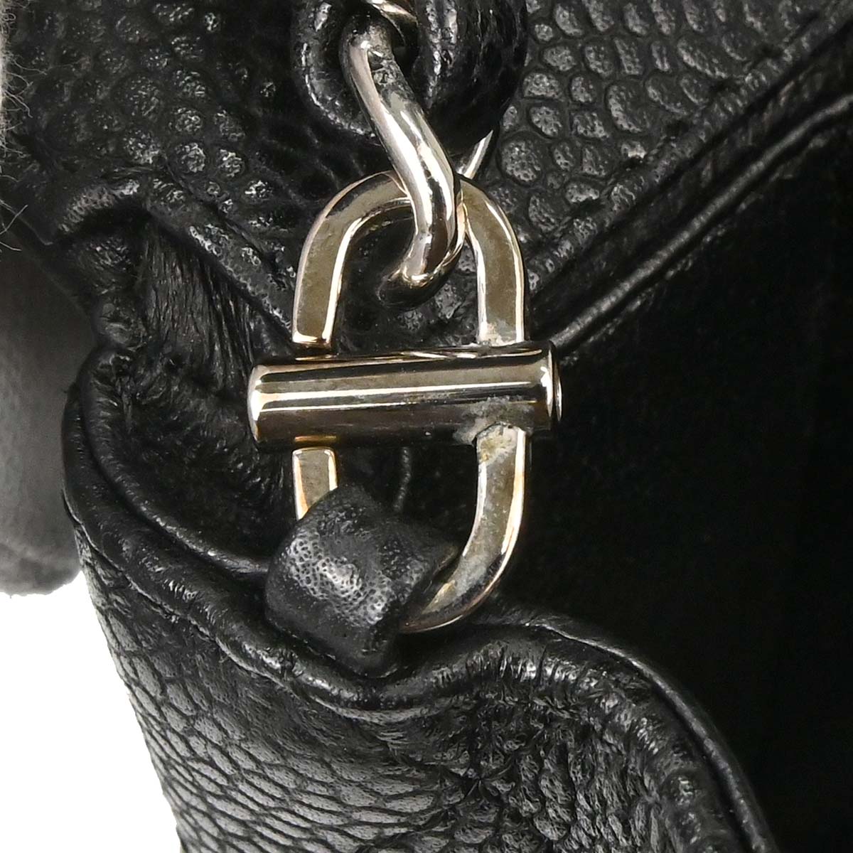 Chanel 2006-2008 Black Caviar Skin East West Shoulder Bag