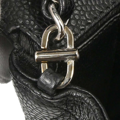 Chanel 2006-2008 Black Caviar Skin East West Shoulder Bag