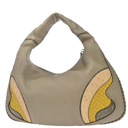 Bottega Veneta * Gray Deerskin 50th Anniversary Hobo Handbag