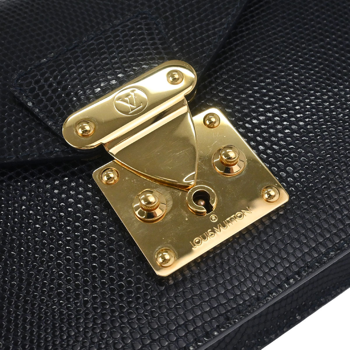 Louis Vuitton * Lizard Pochette Serie Dragonne Clutch