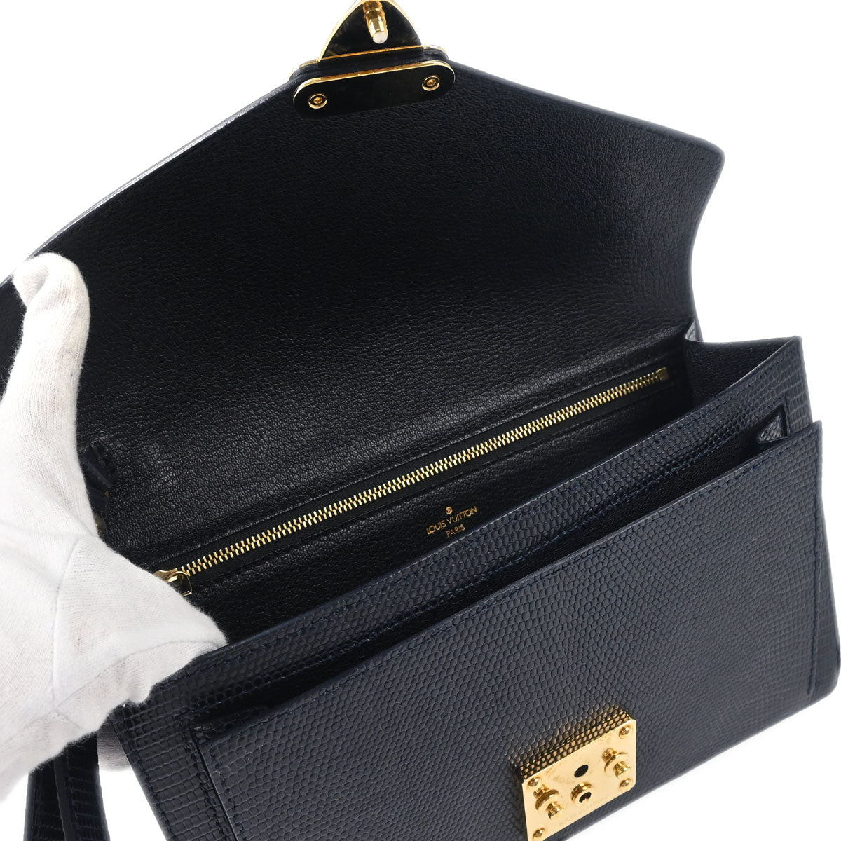 Louis Vuitton * Lizard Pochette Serie Dragonne Clutch