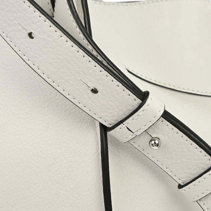 Loewe White Calfskin Hammock 2way Shoulder Tote Handbag