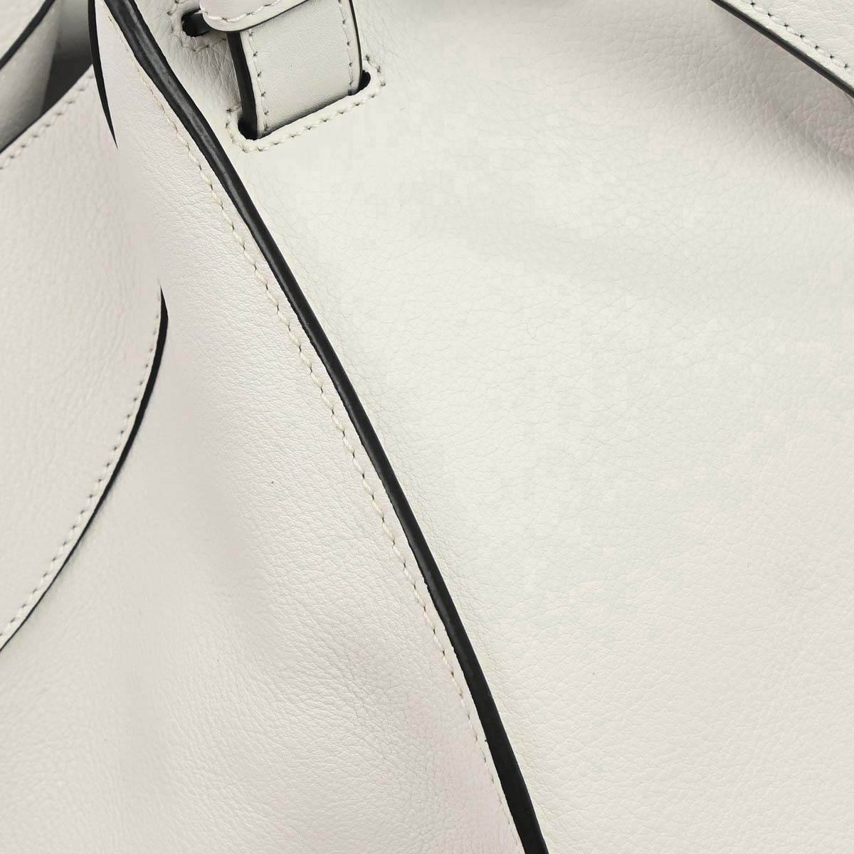Loewe White Calfskin Hammock 2way Shoulder Tote Handbag