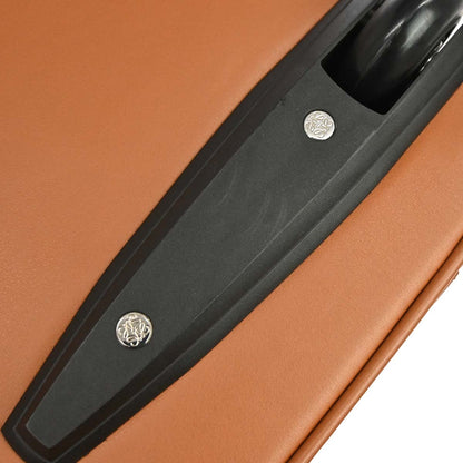 Loewe Brown Leather Cross Trolley Carry-On Rolling Luggage