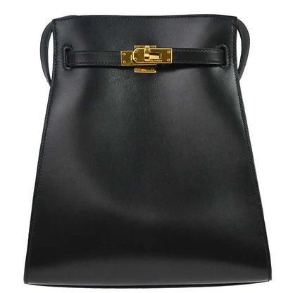 Hermes Black Box Calf Kelly Sport PM Shoulder Bag