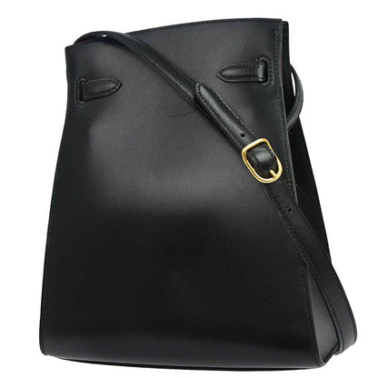 Hermes Black Box Calf Kelly Sport PM Shoulder Bag