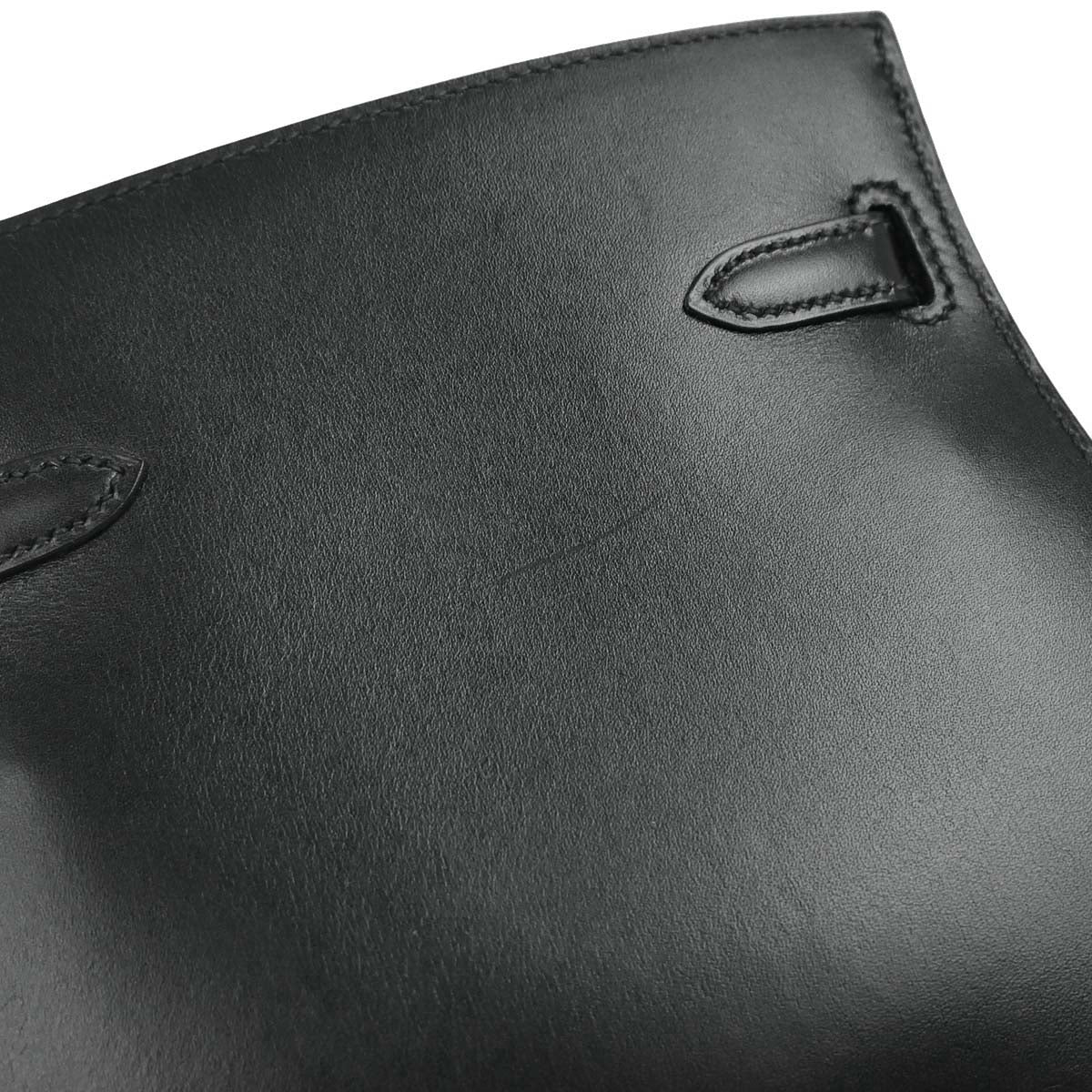 Hermes Black Box Calf Kelly Sport PM Shoulder Bag