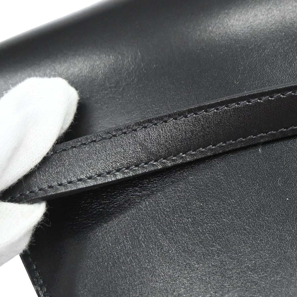 Hermes Black Box Calf Kelly Sport PM Shoulder Bag