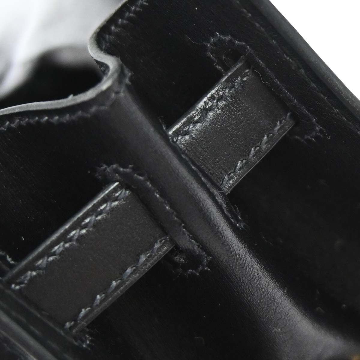 Hermes Black Box Calf Kelly Sport PM Shoulder Bag