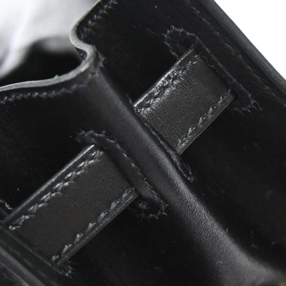 Hermes Black Box Calf Kelly Sport PM Shoulder Bag