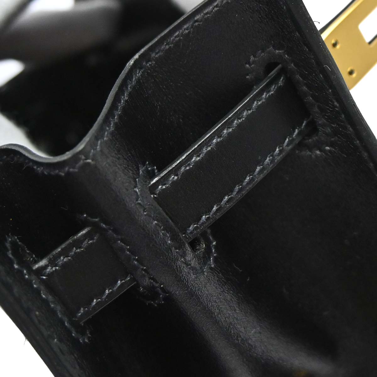 Hermes Black Box Calf Kelly Sport PM Shoulder Bag
