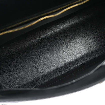Hermes Black Box Calf Kelly 32 Sellier 2way Shoulder Handbag