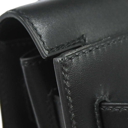 Hermes Black Box Calf Kelly 32 Sellier 2way Shoulder Handbag