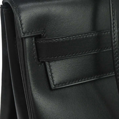 Hermes Black Box Calf Kelly 35 Retourne 2way Shoulder Handbag