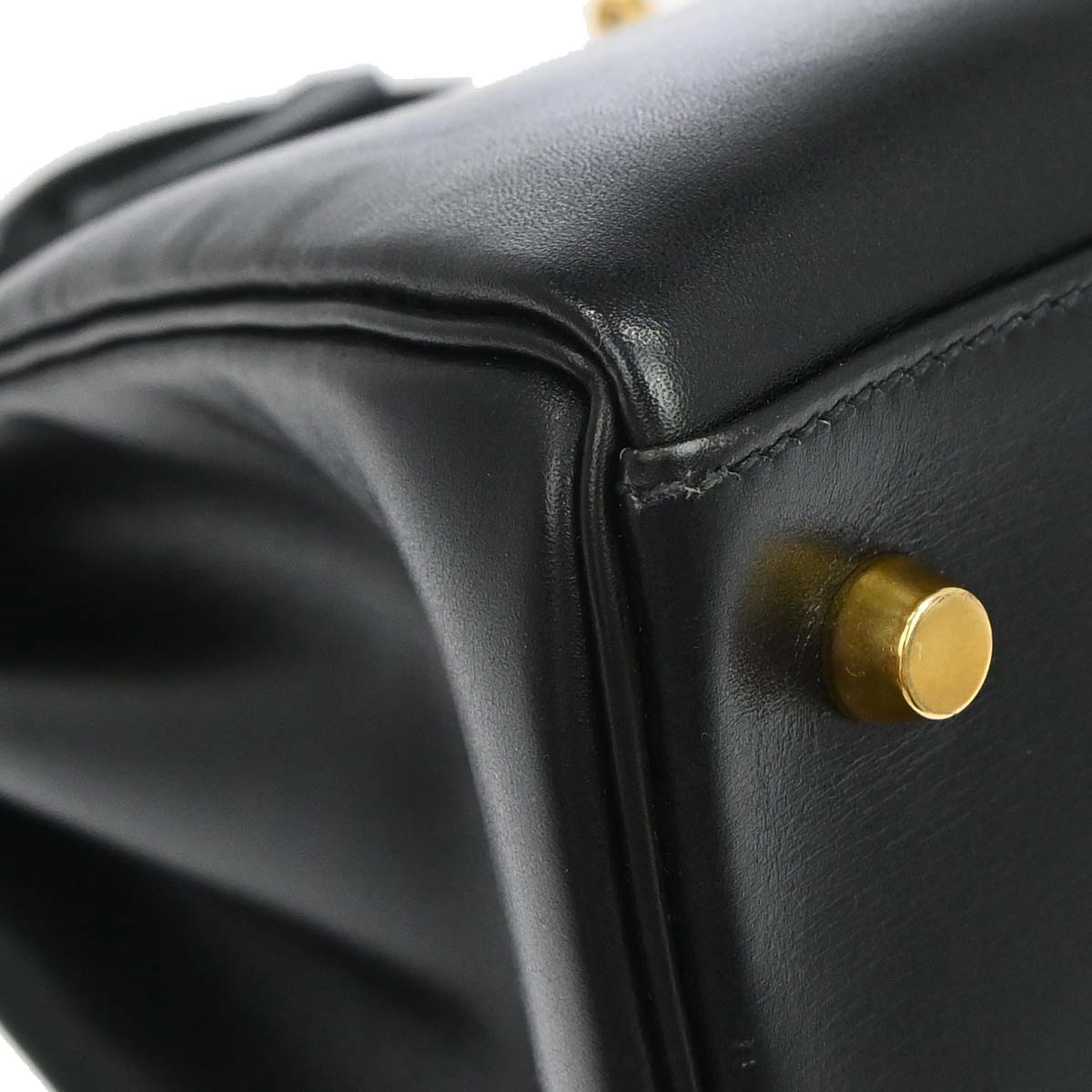 Hermes Black Box Calf Kelly 35 Retourne 2way Shoulder Handbag