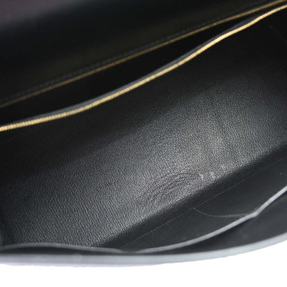 Hermes Black Box Calf Kelly 35 Retourne 2way Shoulder Handbag