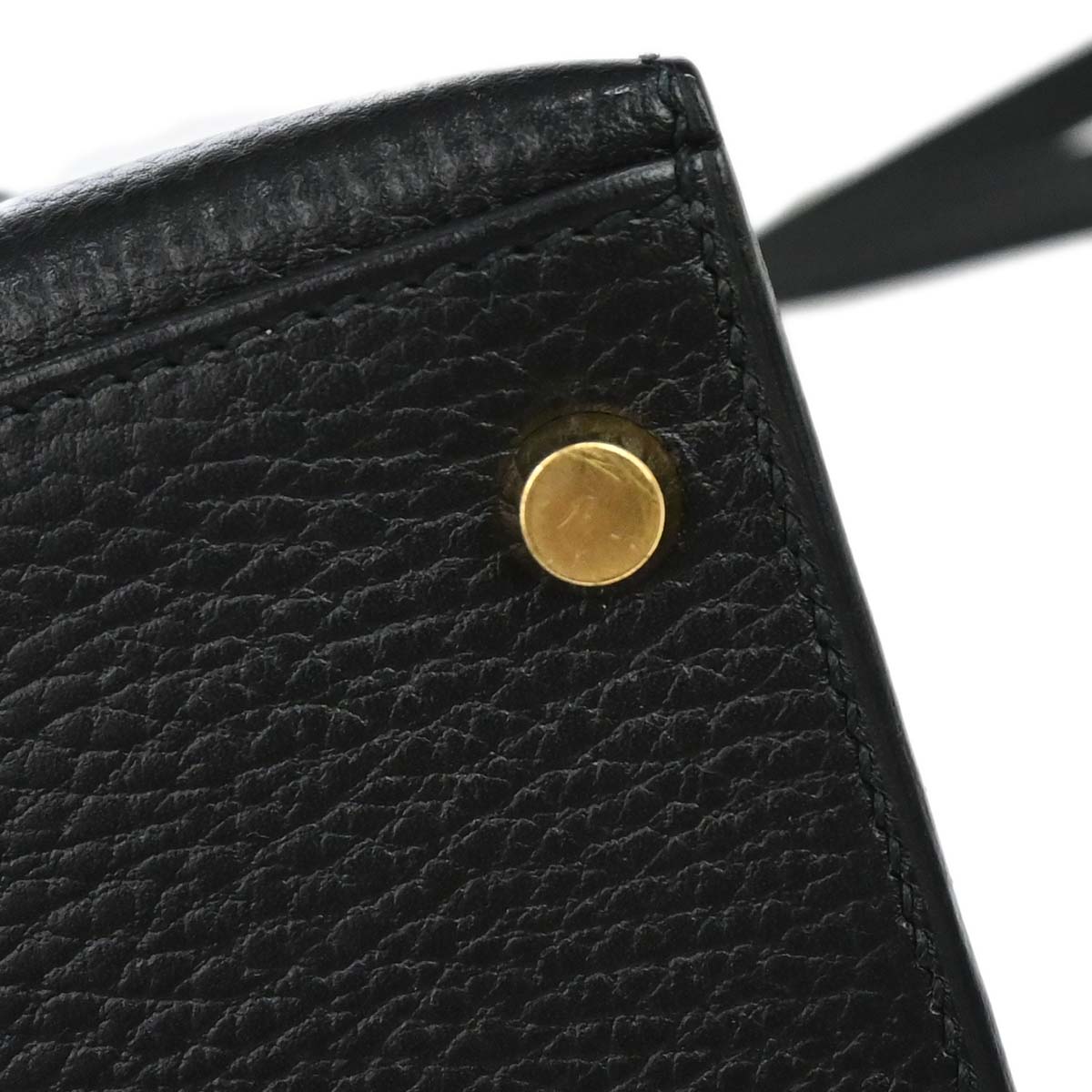 Hermes Black Ardennes Kelly 28 Sellier 2way Shoulder Handbag