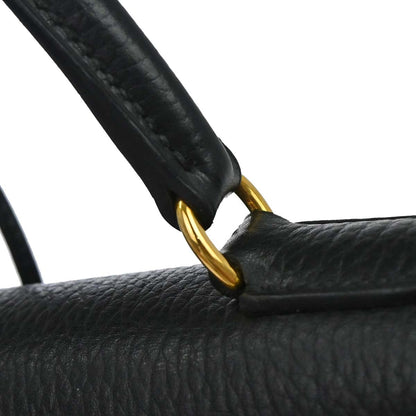 Hermes Black Ardennes Kelly 28 Sellier 2way Shoulder Handbag