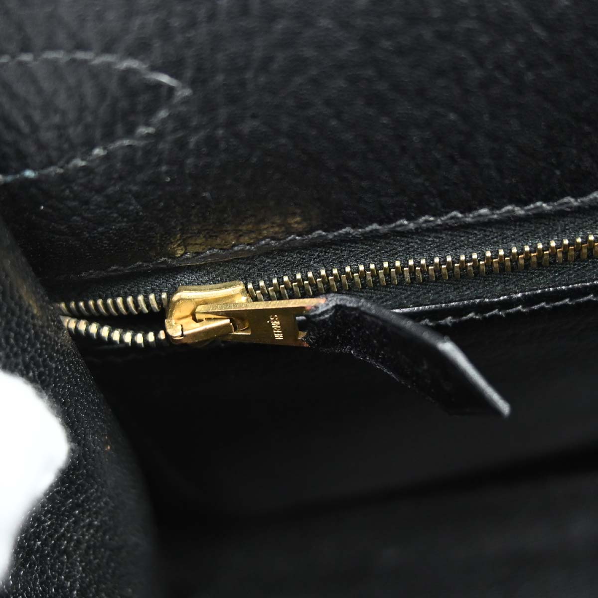 Hermes Black Ardennes Kelly 28 Sellier 2way Shoulder Handbag
