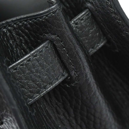Hermes Black Ardennes Kelly 28 Sellier 2way Shoulder Handbag