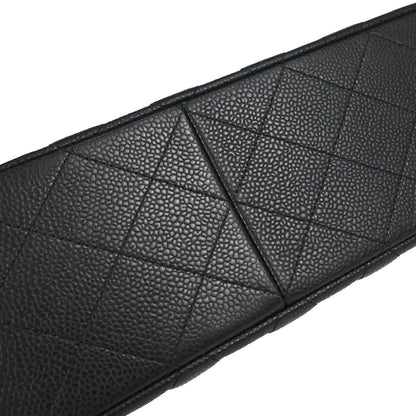 Chanel Black Caviar Skin Jumbo Classic Double Flap Shoulder Bag