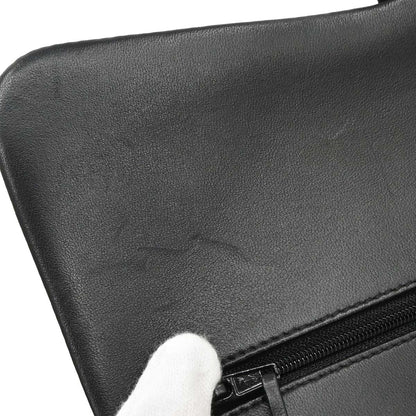 Chanel Black Lambskin Jumbo Classic Double Flap Shoulder Bag