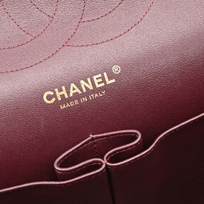 Chanel Black Lambskin Jumbo Classic Double Flap Shoulder Bag