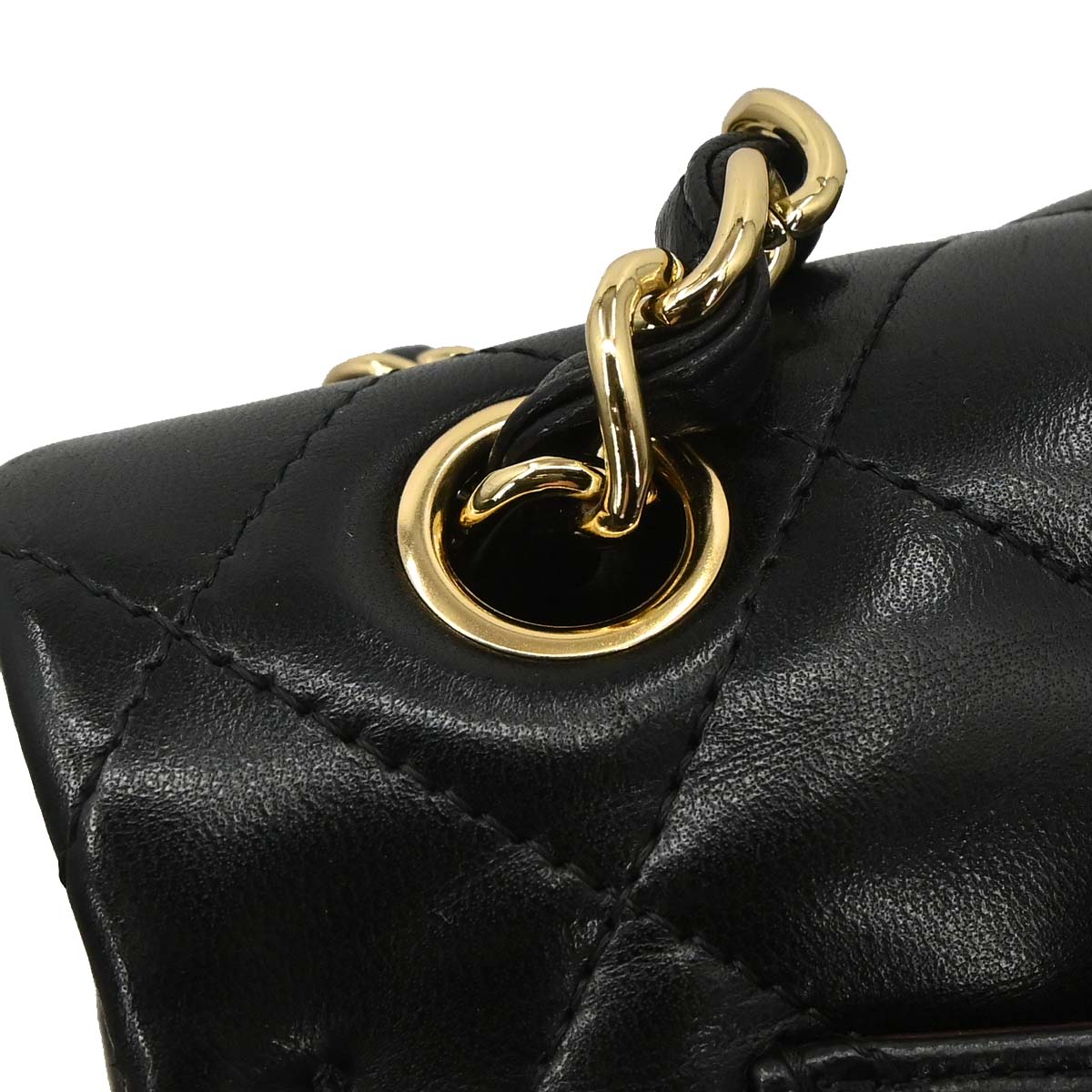 Chanel Black Lambskin Jumbo Classic Double Flap Shoulder Bag