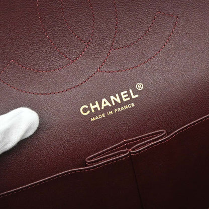 Chanel Black Lambskin Jumbo Classic Double Flap Shoulder Bag