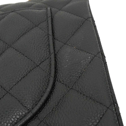 Chanel Black Caviar Skin Maxi Classic Double Flap Shoulder Bag