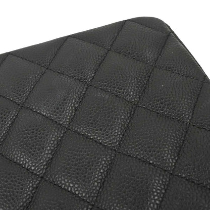 Chanel Black Caviar Skin Maxi Classic Double Flap Shoulder Bag