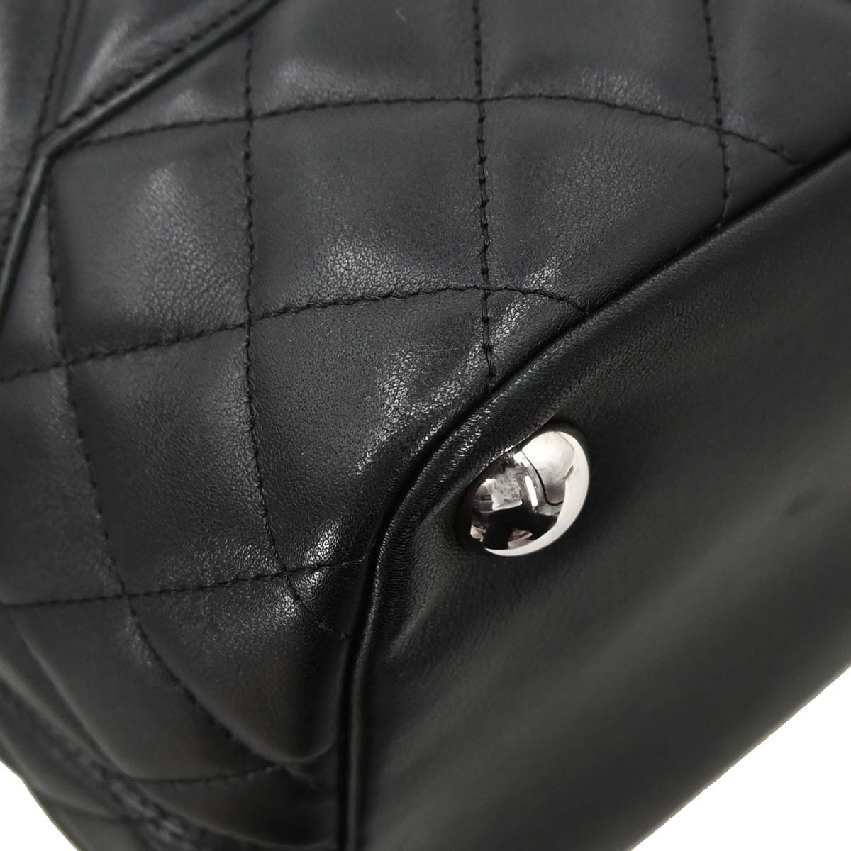 Chanel Black Calfskin Cambon Ligne Tote Handbag