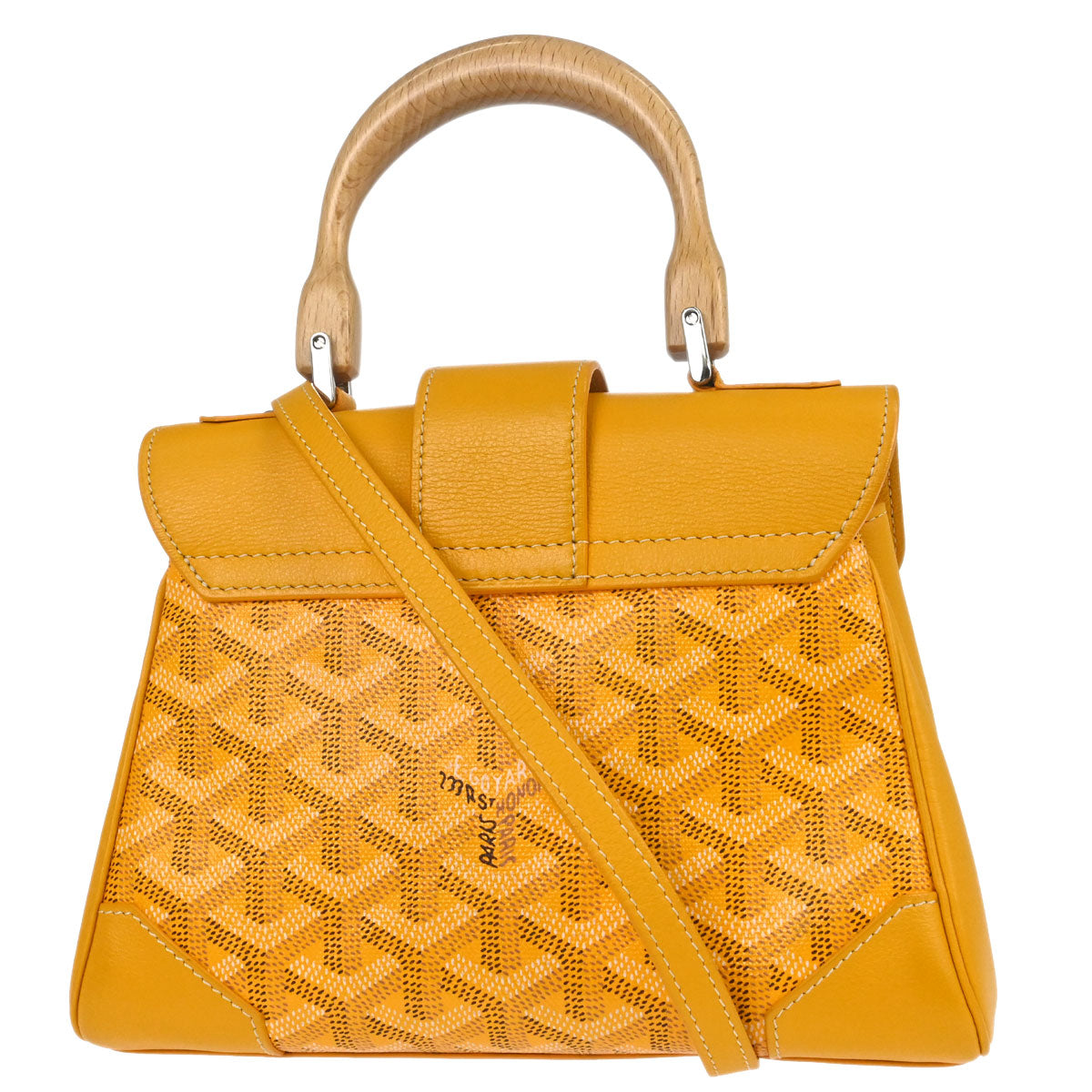 Goyard Yellow Saigon Souple Mini 2way Shoulder Handbag