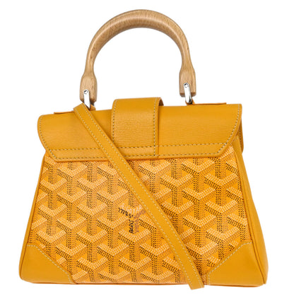 Goyard Yellow Saigon Souple Mini 2way Shoulder Handbag