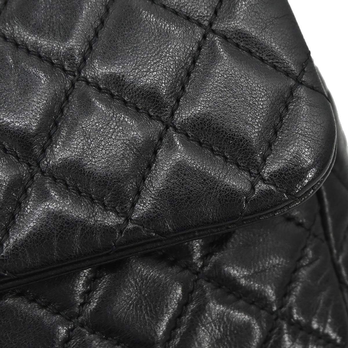 Chanel Black Lambskin Valentine East West Shoulder Bag