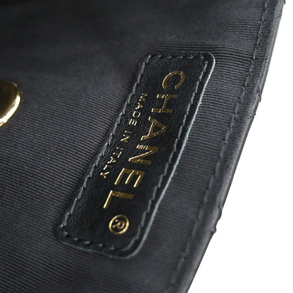 Chanel Black Lambskin Valentine East West Shoulder Bag