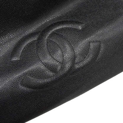 Chanel Black Caviar Skin Supermodel Tote Shoulder Bag