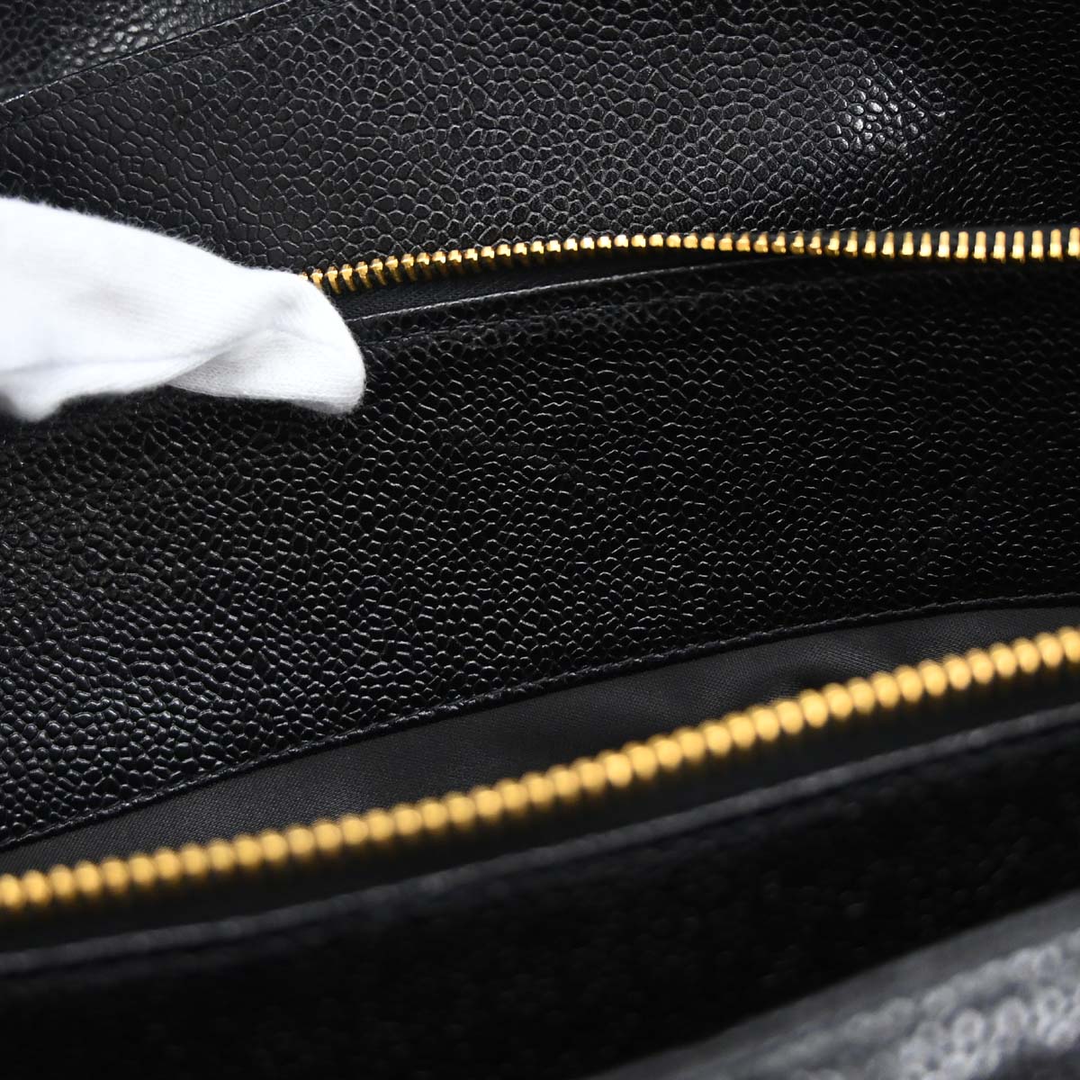 Chanel Black Caviar Skin Supermodel Tote Shoulder Bag