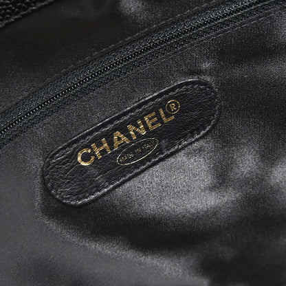 Chanel Black Caviar Skin Supermodel Tote Shoulder Bag
