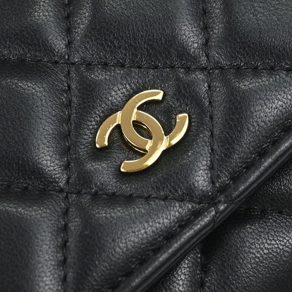 Chanel Black Lambskin Classic WOC Wallet on Chain Bag