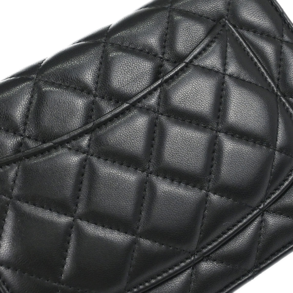 Chanel Black Lambskin Classic WOC Wallet on Chain Bag