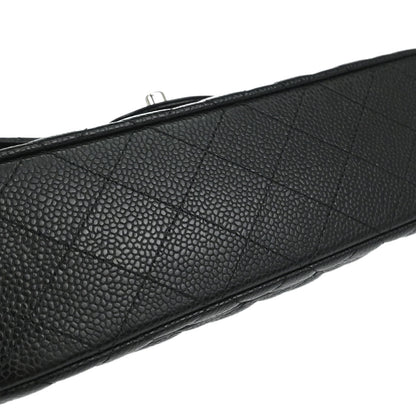 Chanel Black Caviar Skin Small Classic Double Flap Shoulder Bag