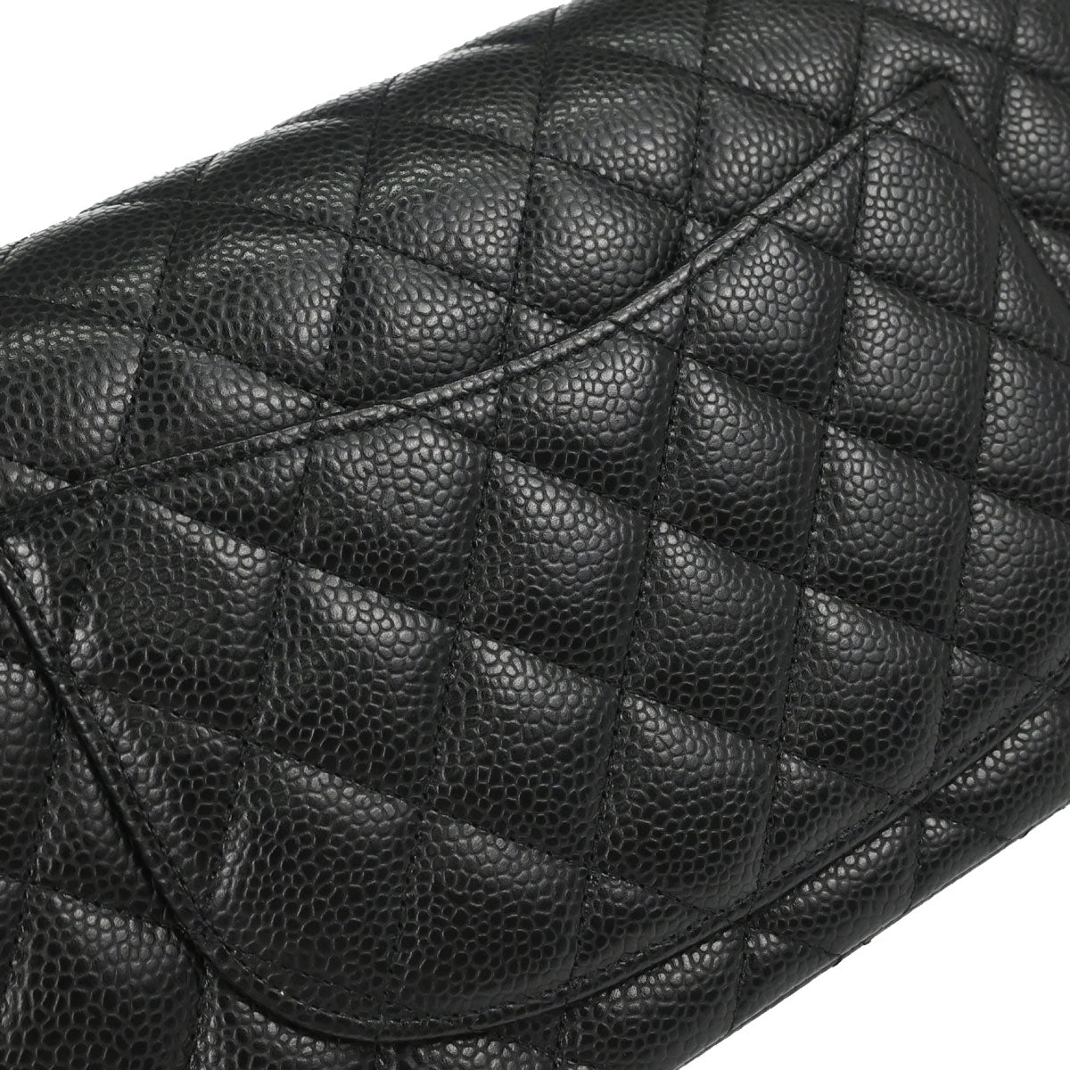 Chanel Black Caviar Skin Small Classic Double Flap Shoulder Bag
