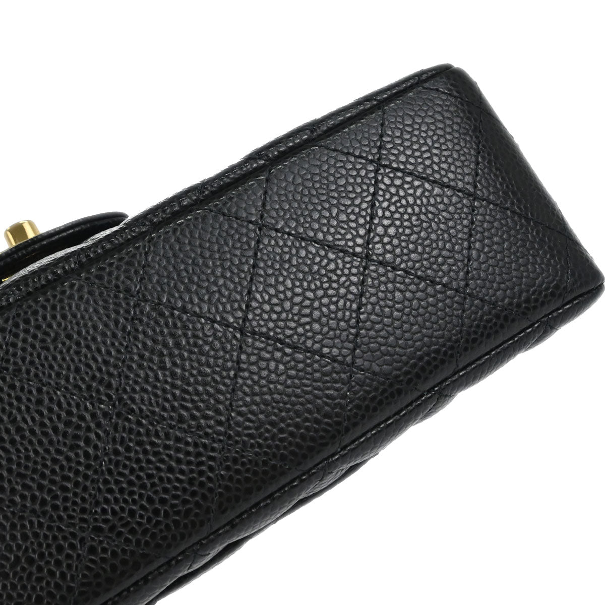 Chanel Black Caviar Skin Small Classic Double Flap Shoulder Bag