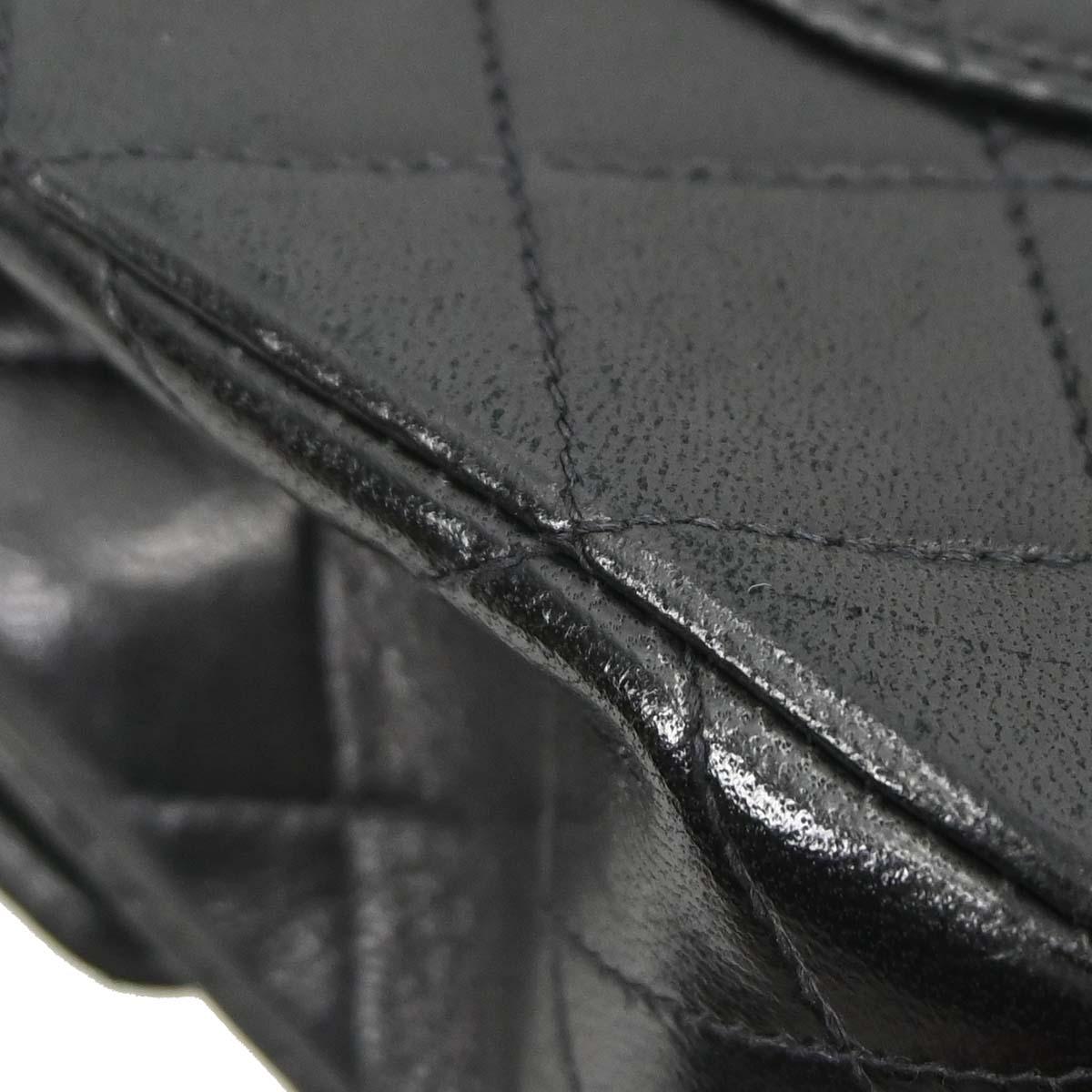 Chanel Black Lambskin Small Classic Double Flap Shoulder Bag