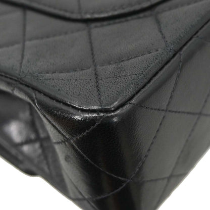 Chanel Black Lambskin Small Classic Double Flap Shoulder Bag