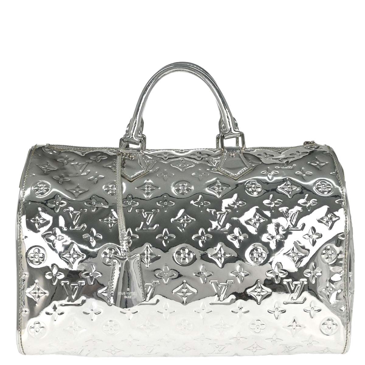 Louis Vuitton Silver Monogram Miroir Speedy 35 Handbag M95786